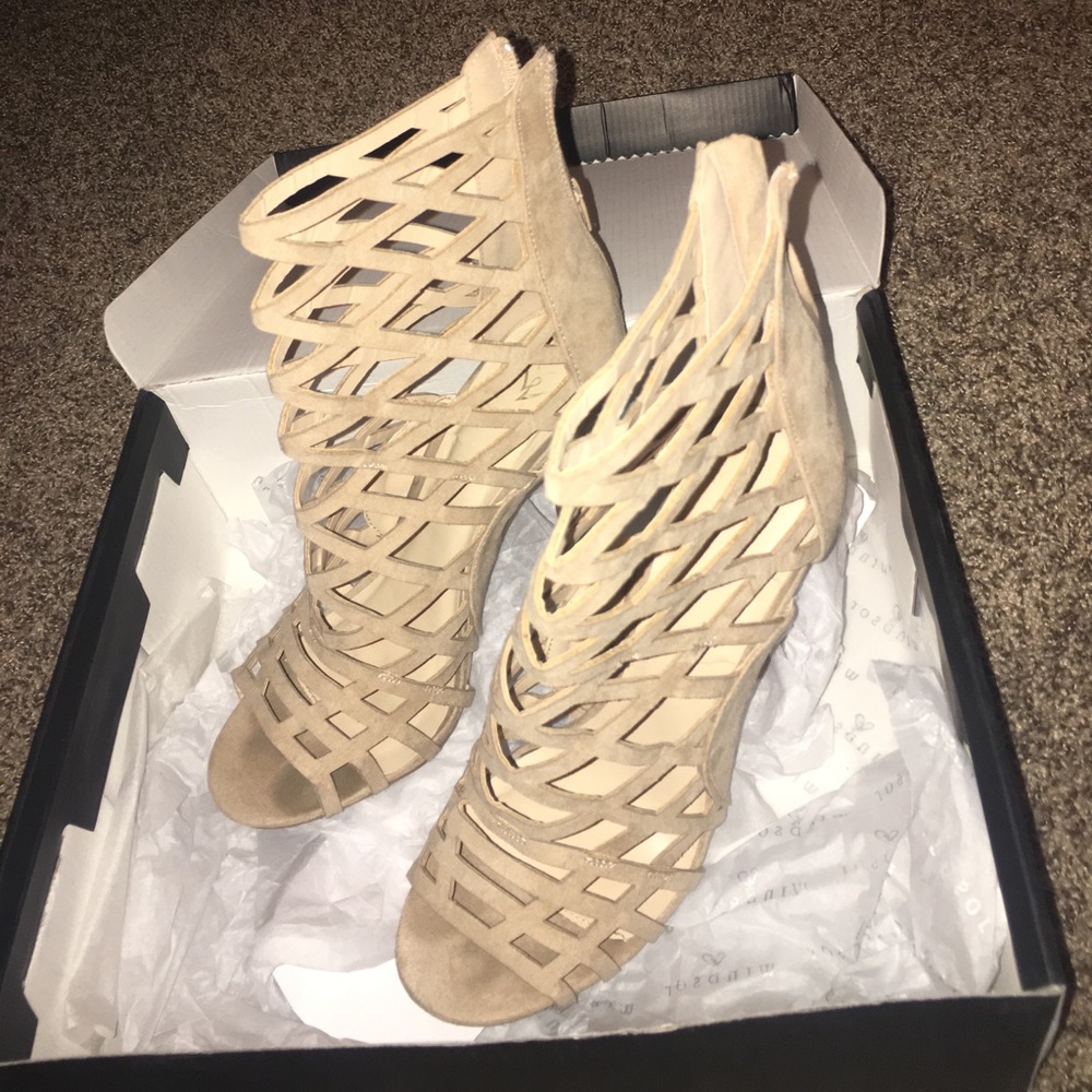 Natural colored high heels